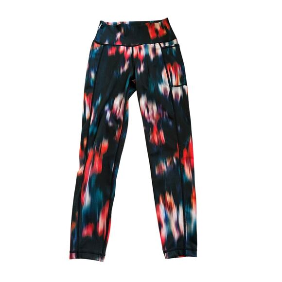 SWEATY BETTY Super Sculpt 7/8  Leggings Abstract Black Pattern Pocket Size XS - Picture 1 of 7